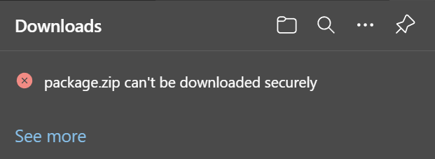 Edge — keep download